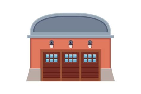 Garage for Car Vector. Cartoon Drawing O Graphic by pch.vector ...