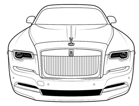 Rolls Royce Coloring Page