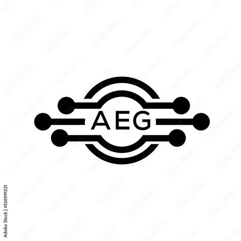 AEG letter logo. AEG best white background vector image. AEG Monogram ...