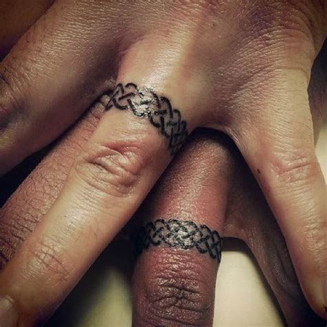 Tattoo ring Celtic | Ring finger tattoos, Ring tattoo designs, Wedding ...