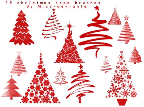 Christmas Tree - Holidays Photoshop Brushes | BrushLovers.com