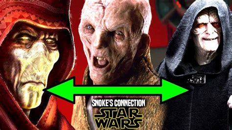 Star Wars! Snoke's HUGE Connection To Palpatine & Plagueis Revealed ...