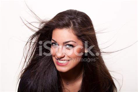 Smile... Young Confident Woman Posing Stock Photo | Royalty-Free ...