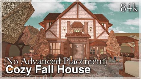 No Advanced Placement Autumn Fall Family Hillside Home 65k Bloxburg ...