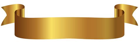 Gold ribbon 1197122 PNG