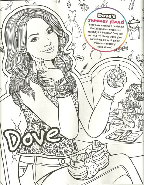 dove cameron / liv/ maddie / mal coloring page | Descendants coloring ...