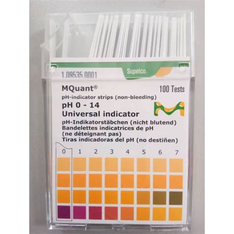 Merck pH-indicator strips, pH paper (non- bleeding) pH 0 - 14 Universal ...