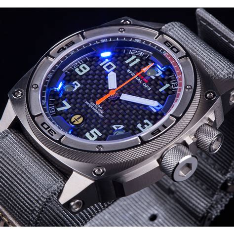 MTM Special Ops Falcon Watch Black Steel/Nylon Gray - Sportique