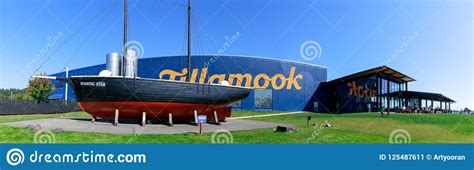 Tillamook Cheese Factory Building, on Central Oregon Coast. Editorial ...