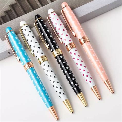 Polka Dot Luxe Metal Ballpoint Pen