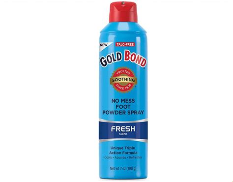 Gold Bond Foot Powder Spray Fresh Scent 7 Ounce Can (207ml) (2 Pack)