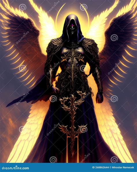 Archangel Azrael - Angel of Death and Judgment, Generative AI ...