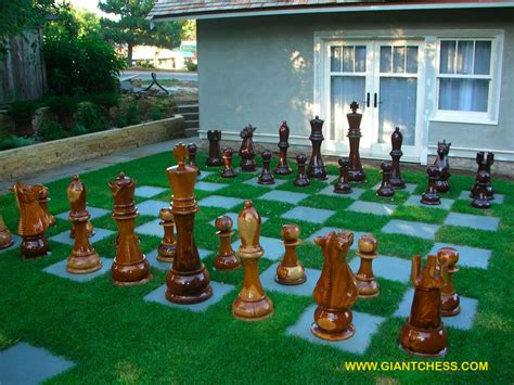 Outdoor Wooden Garden Chess - Perfect for Gardens, Parties, Hotels ...