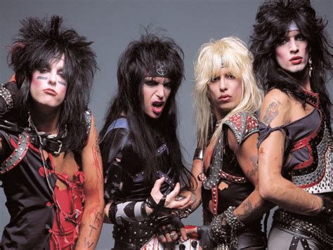 Motley Crue (from left, Nikki Sixx, Mick Mars, Vince Neil and Tommy Lee ...