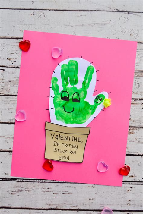 Valentine's Day Crafts With Handprints Handprint Preschool Grandparents ...