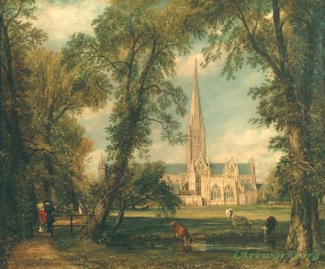 John Constable Salisbury Cathedral from the Bishop's Grounds Painting ...