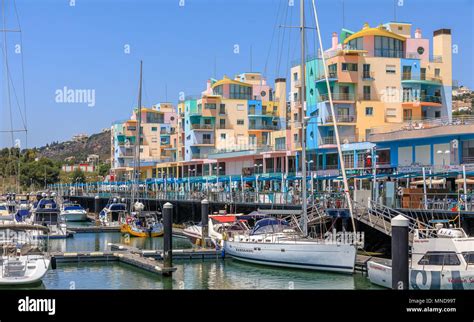 Albufeira marina, Algarve, Portugal Stock Photo - Alamy