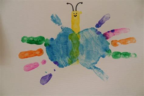 Hand Print Butterfly Preschool Craft | Insect crafts, Preschool crafts ...