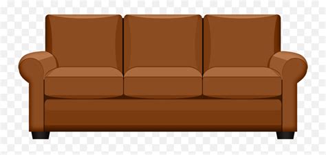 Sofa Clipart - Brown Couch Clipart Emoji,Sofa Emoji - free transparent ...