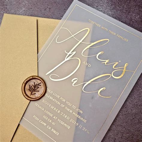 Glam Gold Collection || Unique Wedding Invitations || Polka Dot Paper ...