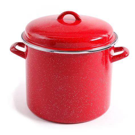 The Pioneer Woman Pioneer Wmn 12 Qt Enam Spkld Stk Pot Red – Walmart ...