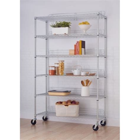 TRINITY 6-tier 48 X 18 X 72 Wire Shelving Commercial Storage Rack ...