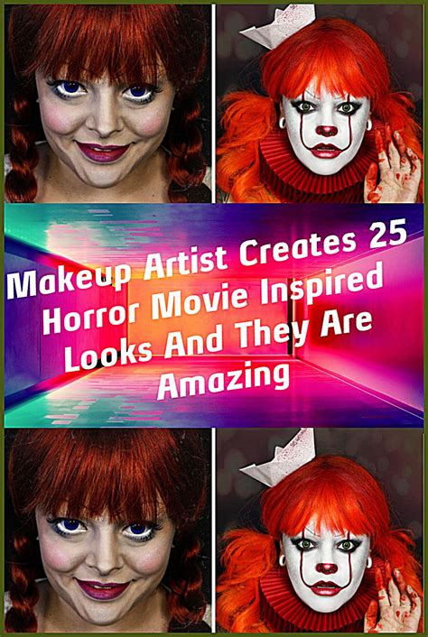 Makeup artist creates 25 horror movie inspired looks and they are ...