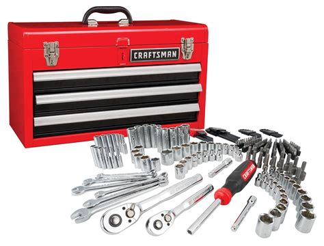 Shop CRAFTSMAN 51-Piece Standard (SAE) And Metric Combination Gunmetal ...