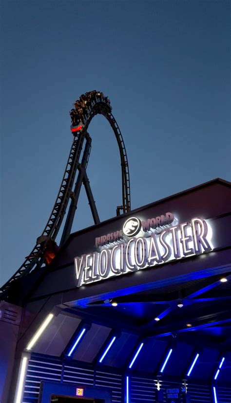 Velocicoaster at Night - Magical Getaway Blog