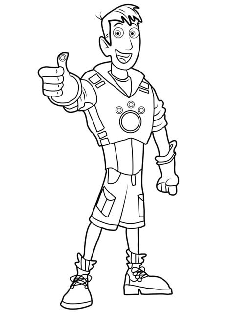 Martin Kratt from Wild Kratts coloring page - Download, Print or Color ...