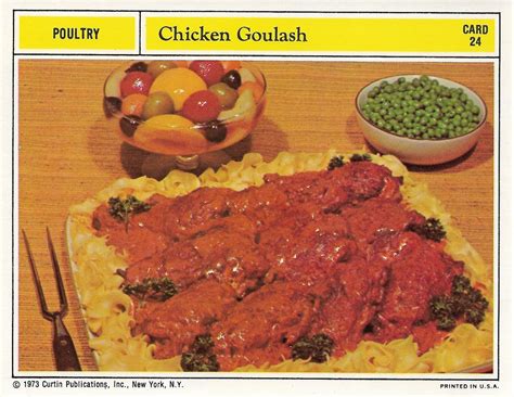 Chicken Goulash | Vintage Recipe Cards