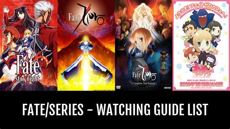 Fate/Series - Watching Guide - by Halex | Anime-Planet