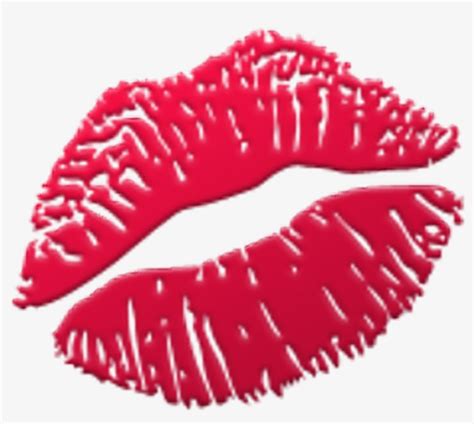 Lipstick Clipart Emoji - Kiss Mark Emoji Iphone Transparent PNG ...