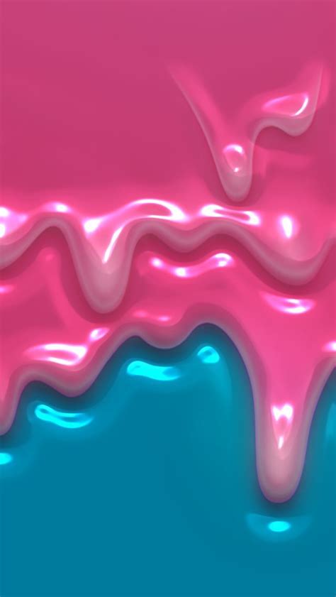 Dripping Pink & Blue Slime Background Beste Iphone Wallpaper, Iphone ...