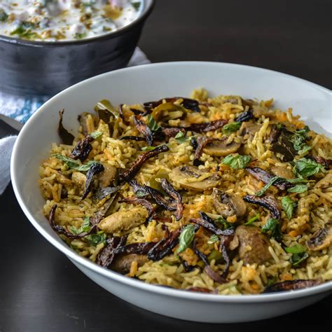 Mushroom Biryani - Relish The Bite