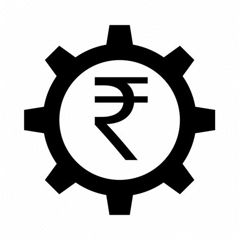 Currency, expenses, finance, inr, operating, rupee, settings icon ...