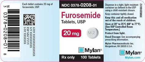 Furosemide - FDA prescribing information, side effects and uses