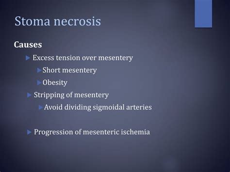 Stoma complications & its management