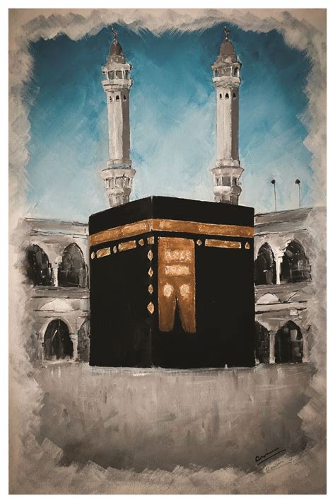 Ka'bah Painting | Pilares del islam, Painting, Arte islamico