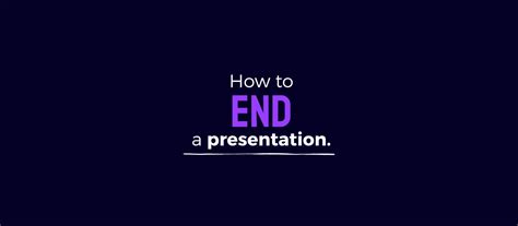 The End Presentation Slide