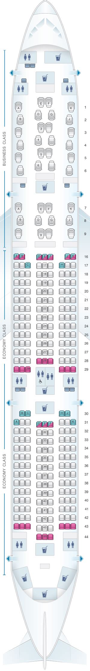 Seat Map Qatar Airways Airbus A350 900 Qsuite | SeatMaestro