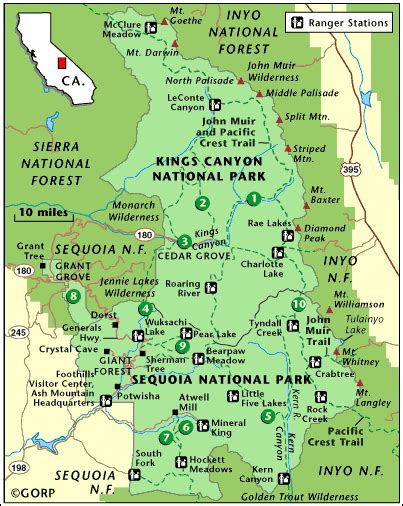 Sequoia National Park Maps Usa Maps Of Sequoia National Park | The Best ...