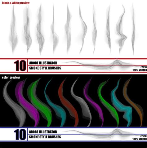 smoke - illustrator brush pack by r2010 on DeviantArt