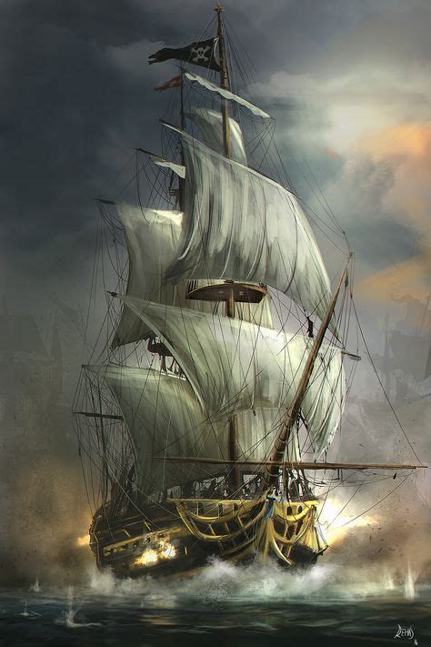 Last Battle by Reha Sakar on ArtStation. | Sailing ships, Ship ...