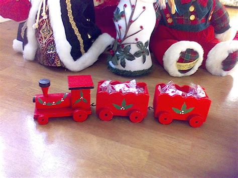 Christmas Train, Wooden Train Set, Christmas Decor, Locomotive, Caboose ...