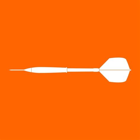 Dart arrow white icon . 5298353 Vector Art at Vecteezy