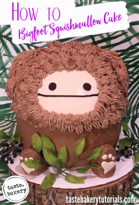 Bigfoot Squishmallow Cake | TASTE BAKERY | Birthday cake tutorial ...