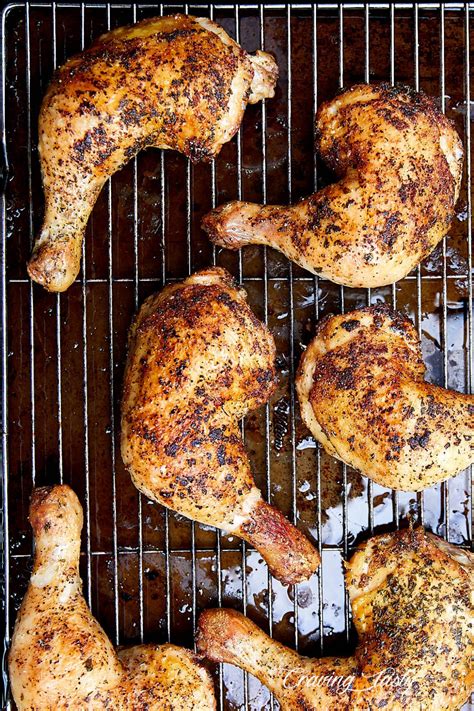 Crispy Oven Roasted Chicken Leg Quarters - Craving Tasty