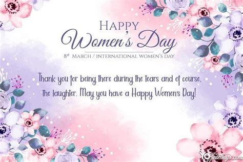 Happy Women's Day Cards - Create Free Printable March 8 Cards Online