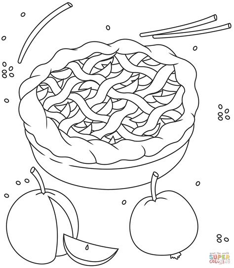 Apple Pie coloring page | Free Printable Coloring Pages